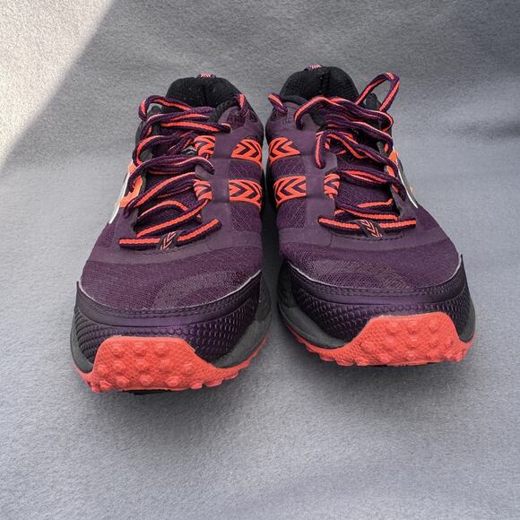 Brooks Cascadia 12 Shoes Womens Size 6 Purple Orange Trail Running Cushion DNA - Picture 5 of 12